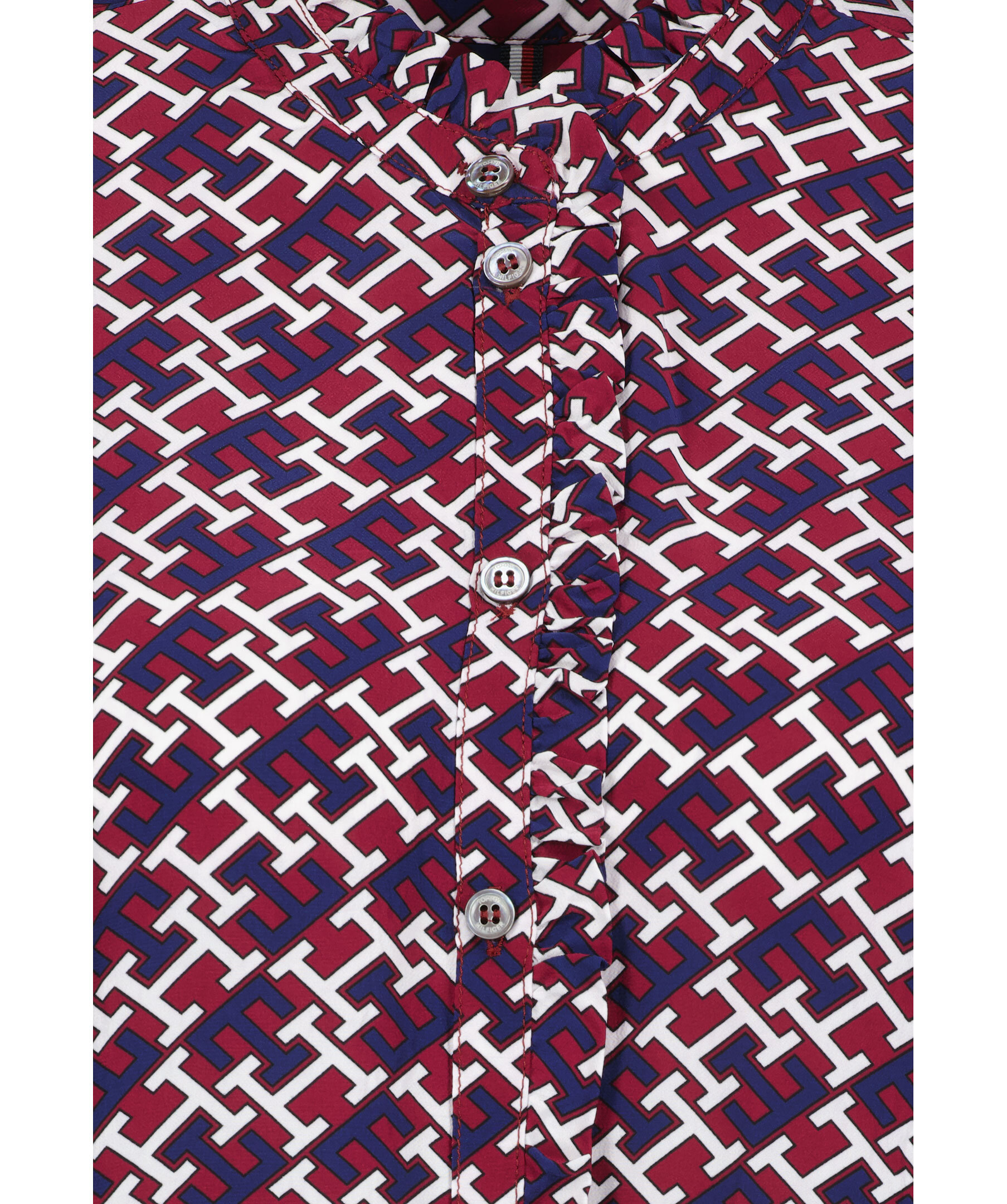 Monogram Frill Blouse 2