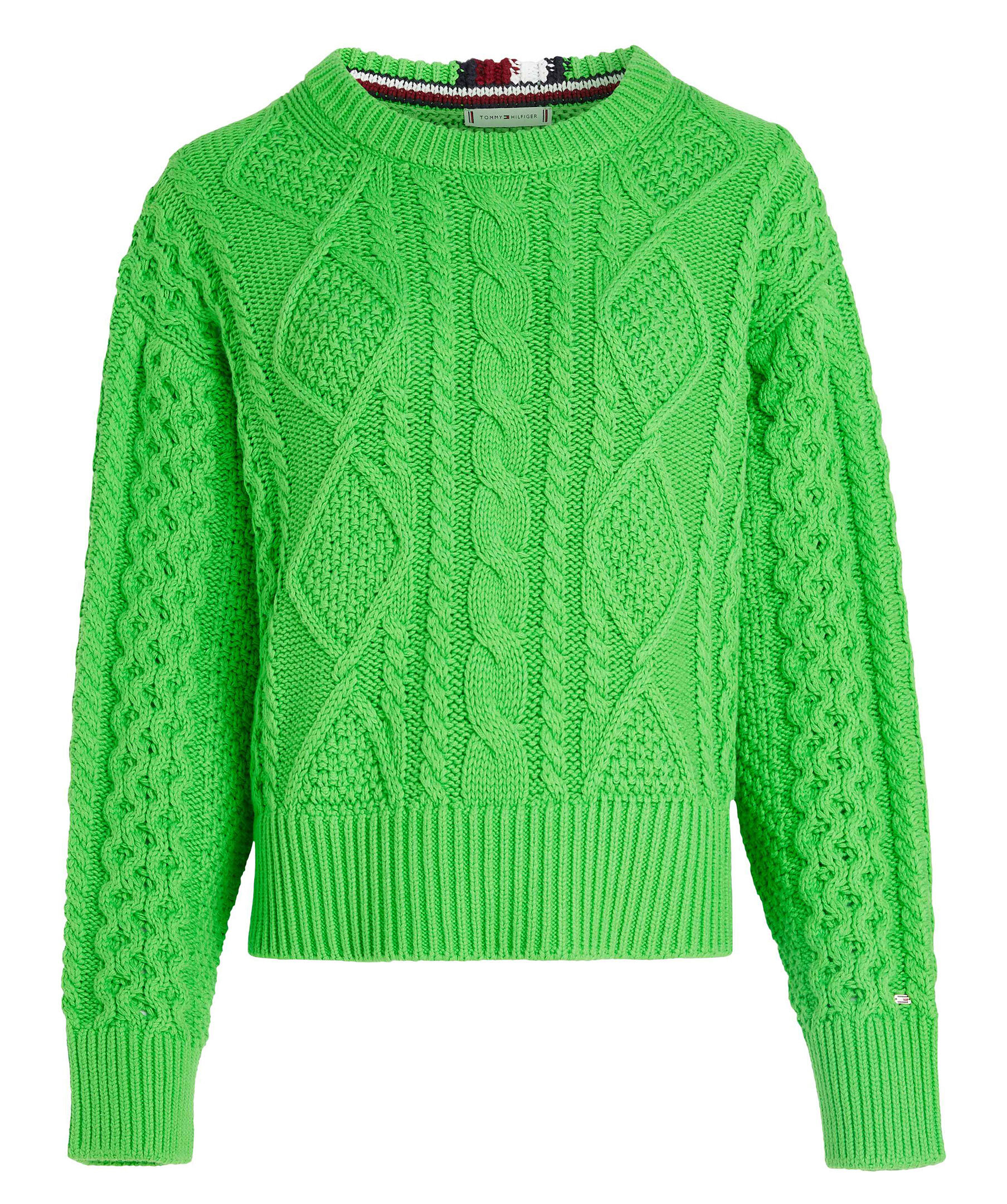 Cable Crew Neck Knit 1