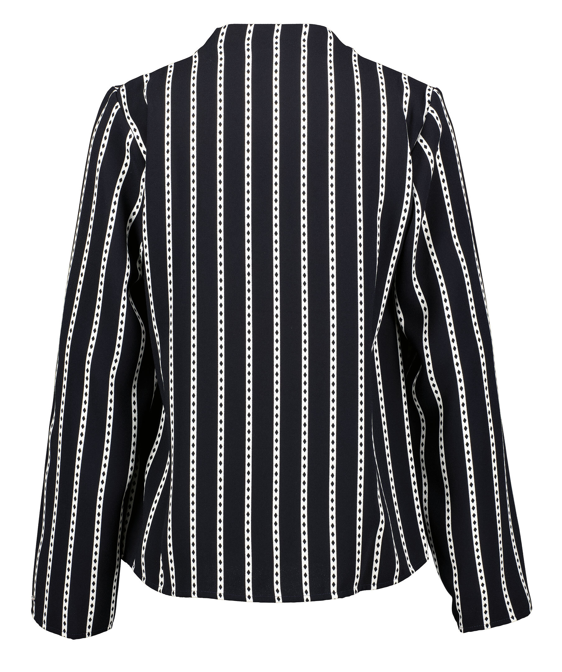 Argyle Stripe Cowl Blouse 3