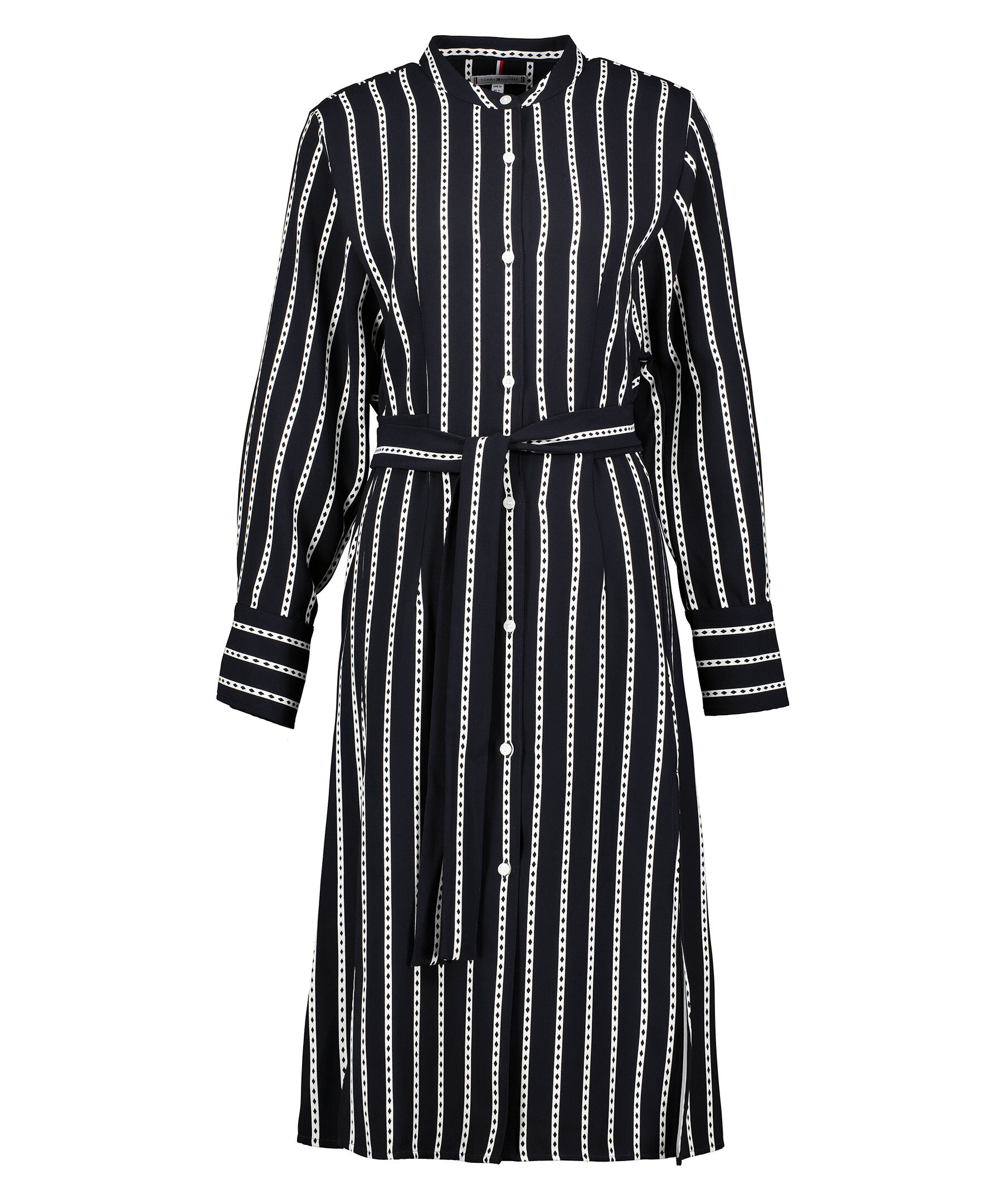 Argyle Stripe Shirt Dress 1